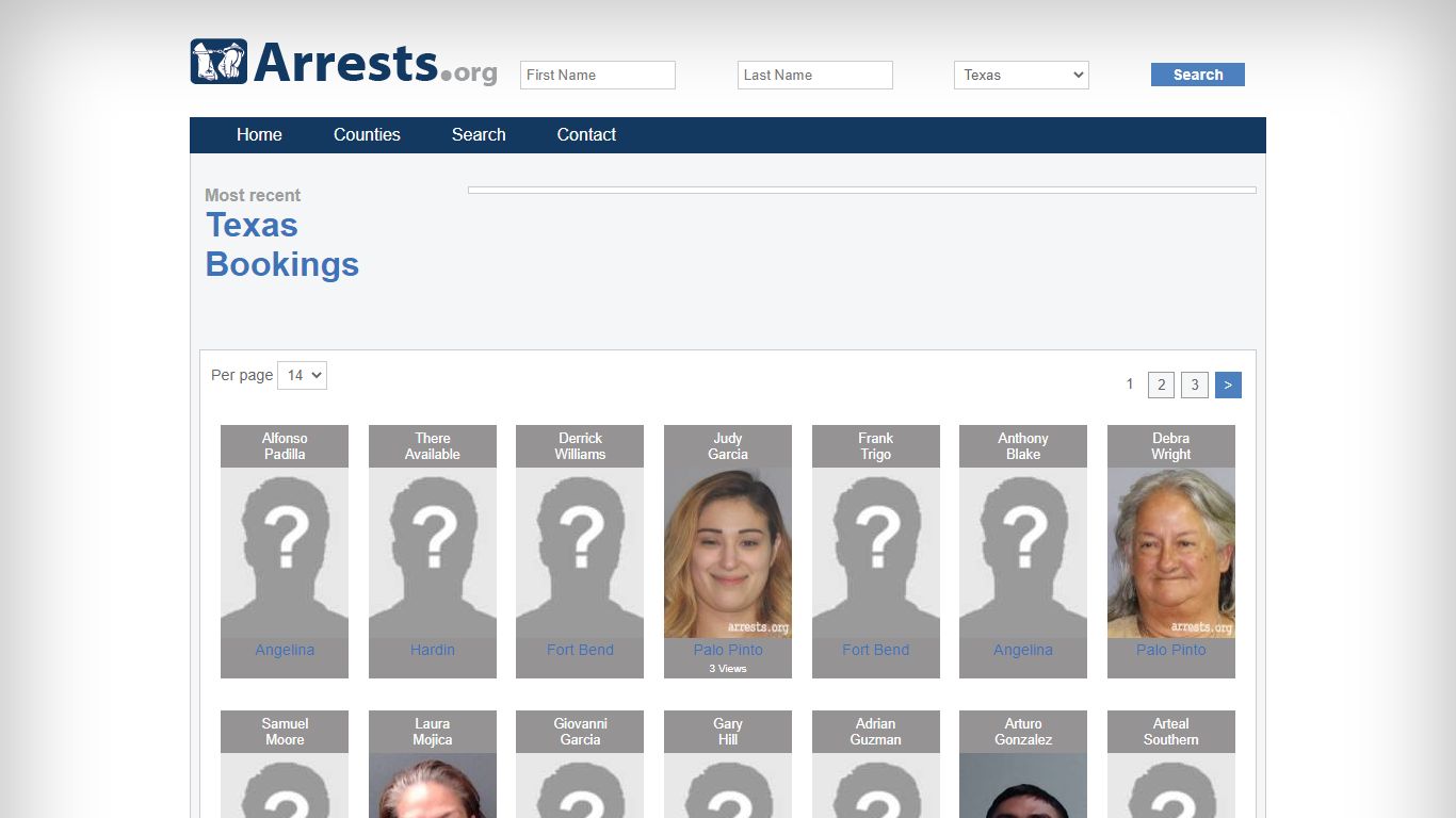 Texas Arrests and Inmate Search